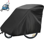 Sqodok Bicycle Trailer Cover, Waterproof Bike Trailer Storage Cover 420D Oxford Material With Pu Coating, Kid'S Pet Bike Trailer