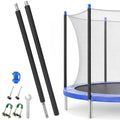 Otoolling 1 Set Trampoline Poles Replacement Lower and Upper Replacement Poles Universal Trampoline Enclosure Accessories with S