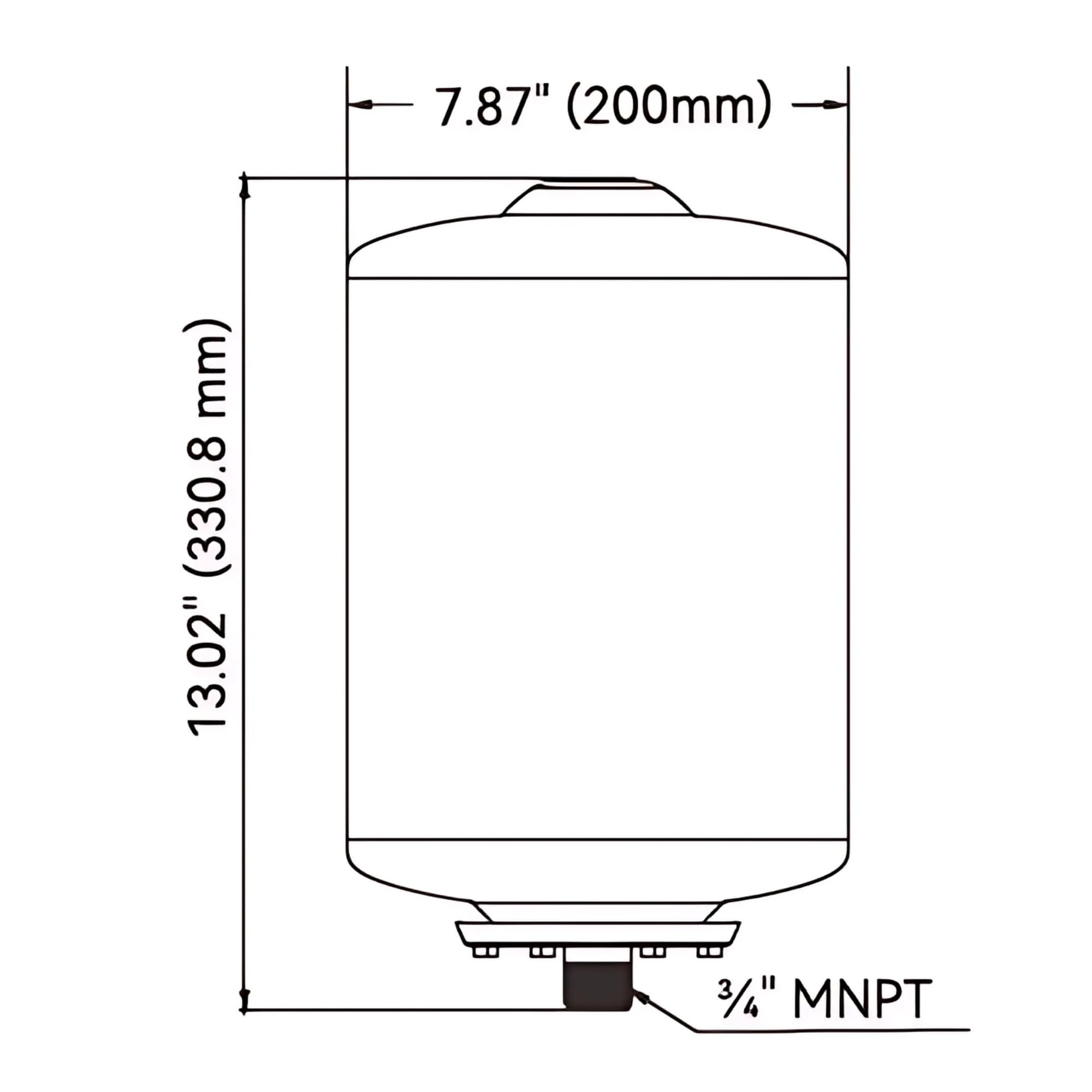 Seaflo Pre-Pressurized Accumulator Tank (2 Gallon)