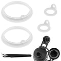 Tinoaly 5pcs Silicone Gasket Replacement Kit for TAKEYA Actives, Leak-Proof Lid Seal Ring & Tweezers for 18/22/24/32/40oz Water 