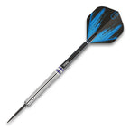 Red Dragon Raider 1: 23 Gram Steel Tip Tungsten Darts Set - Blue Style Set Of Professional Darts With Shafts (Stems) And Flights