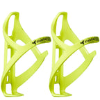 Corki Cycles Bike Water Bottle Holder, Right Side Pull Water Bottle Cage For Road & Mountain Bikes Yellow 2-Pack