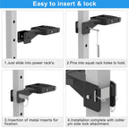 Kipika Muti-Grip Dip Bars Attachment For 2'' X 2'' Power Rack, Wide & Narrow Grip Handles Squat Rack Dip Accessories For Home Gy