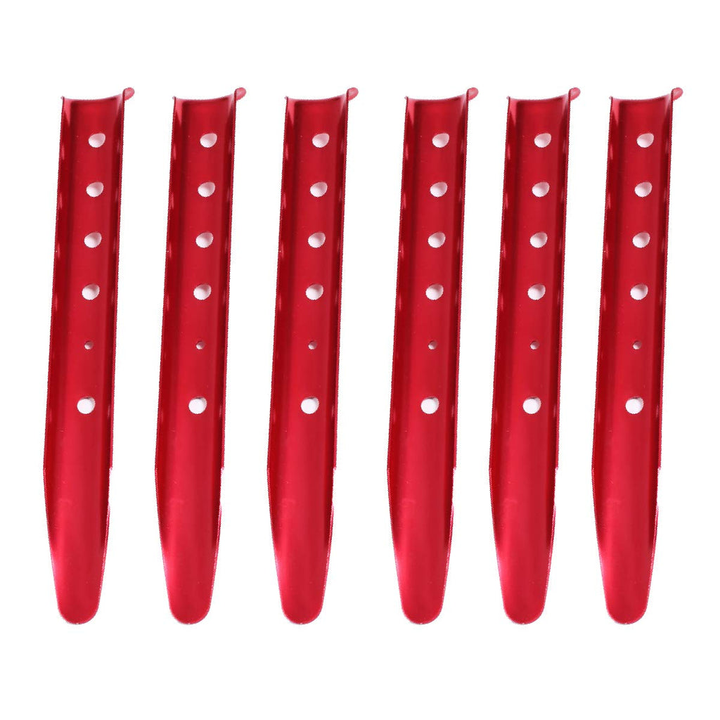 Azarxis Snow Sand Tent Stakes Pegs Aluminum U-Shaped Lightweight Heavy Duty Ground Nails For Beach Shade Canopy Camping Hiking B