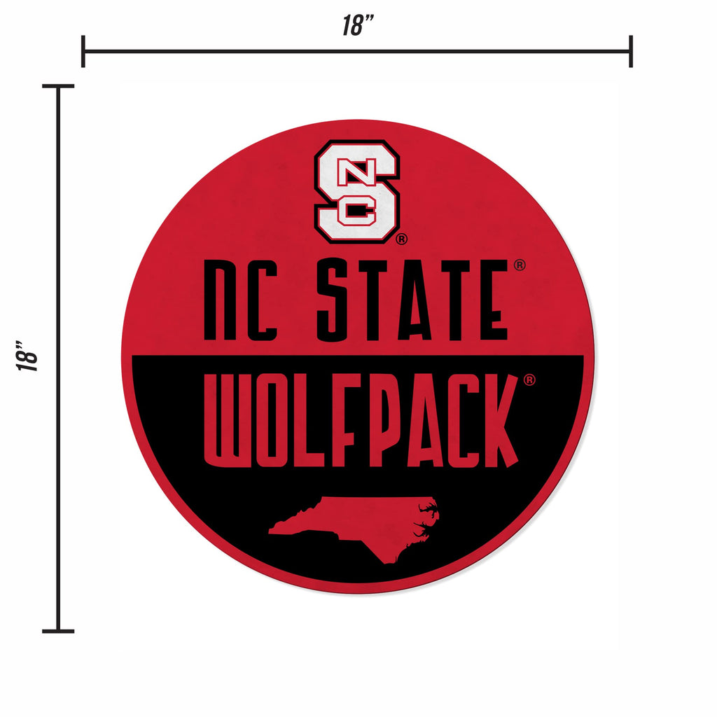 Rico Industries Ncaa N.Carolina State Wolfpack Classic Shape Cut Pennant - Home And Living Room D  Cor - Soft Felt Ez To Hang