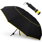 Kalolary 62 Inch Extra Oversize Large Compact Golf Umbrella,Double Canopy Vented Windproof Waterproof Stick Umbrellas For Women