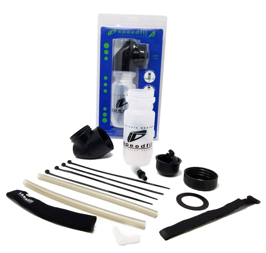 Speedfil A2 Bicycle Water Bottle, Between The Arms Hands-Free Hydration System With Refill Port