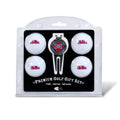 Team Golf NCAA Ole Miss Rebels 4 Golf Ball And Divot Tool Set Regulation Size Golf Balls (4 Count) & Divot Tool with Removable D