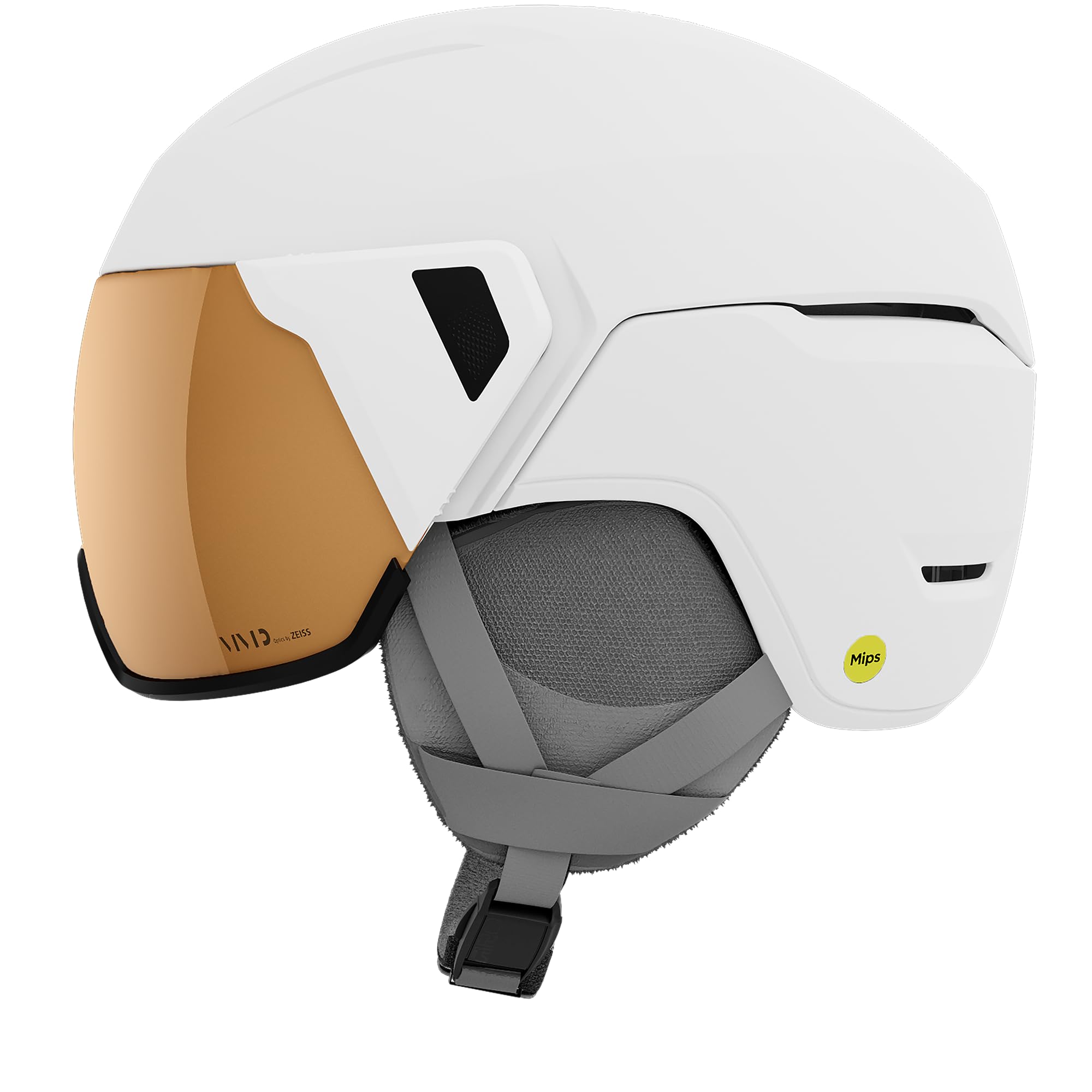 Giro Aria Spherical Womens Snow Helmet - Matte White/Vivid Copper - Size M (55.5-59cm)