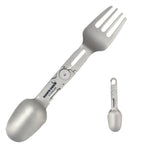 Dawn Deer Titanium Rotating Spork - 2-In-1 Folding Spoon And Fork For Camping, Hiking, Backpacking - Lightweight, Durable Travel