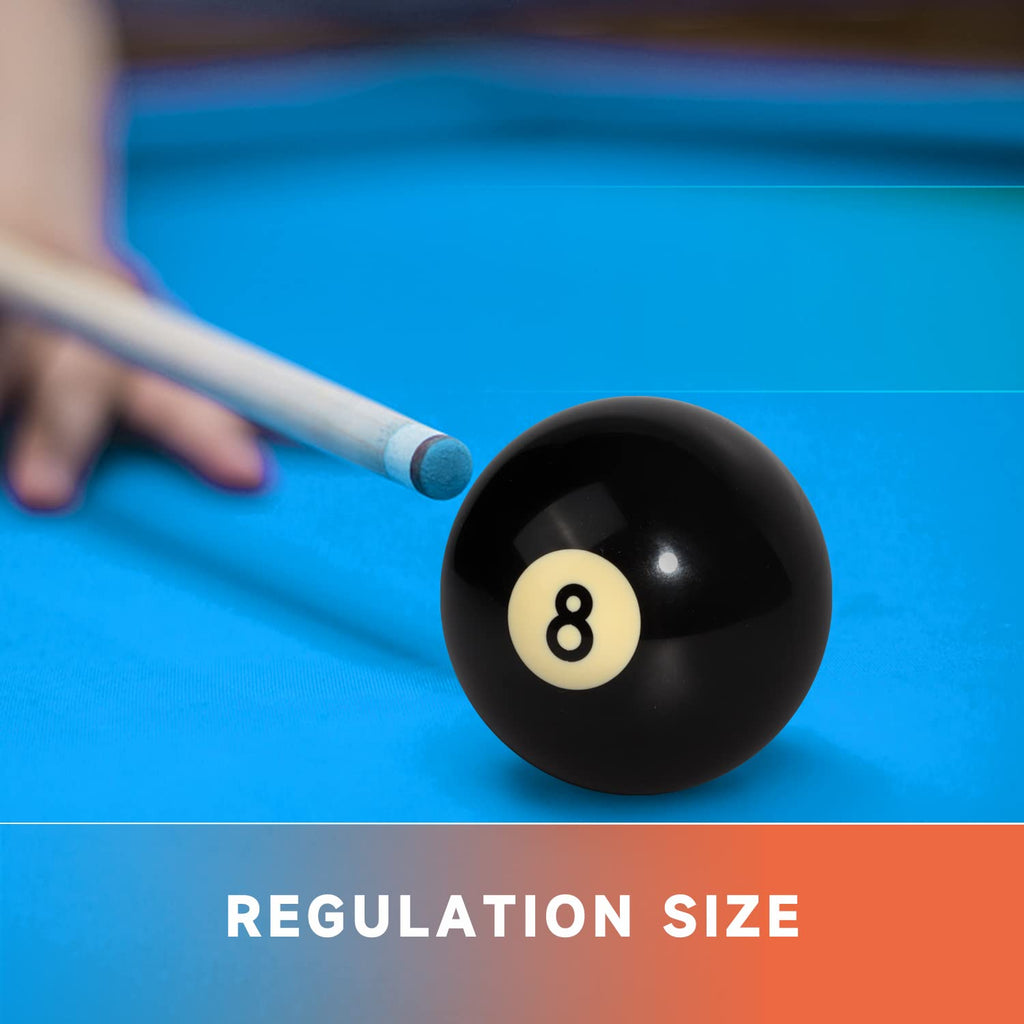 Gse 2-1/4'' Regulation Size Billiard #8 Pool Ball Replacement Eight Ball For Billiard Pool Table, Billiards Accessories