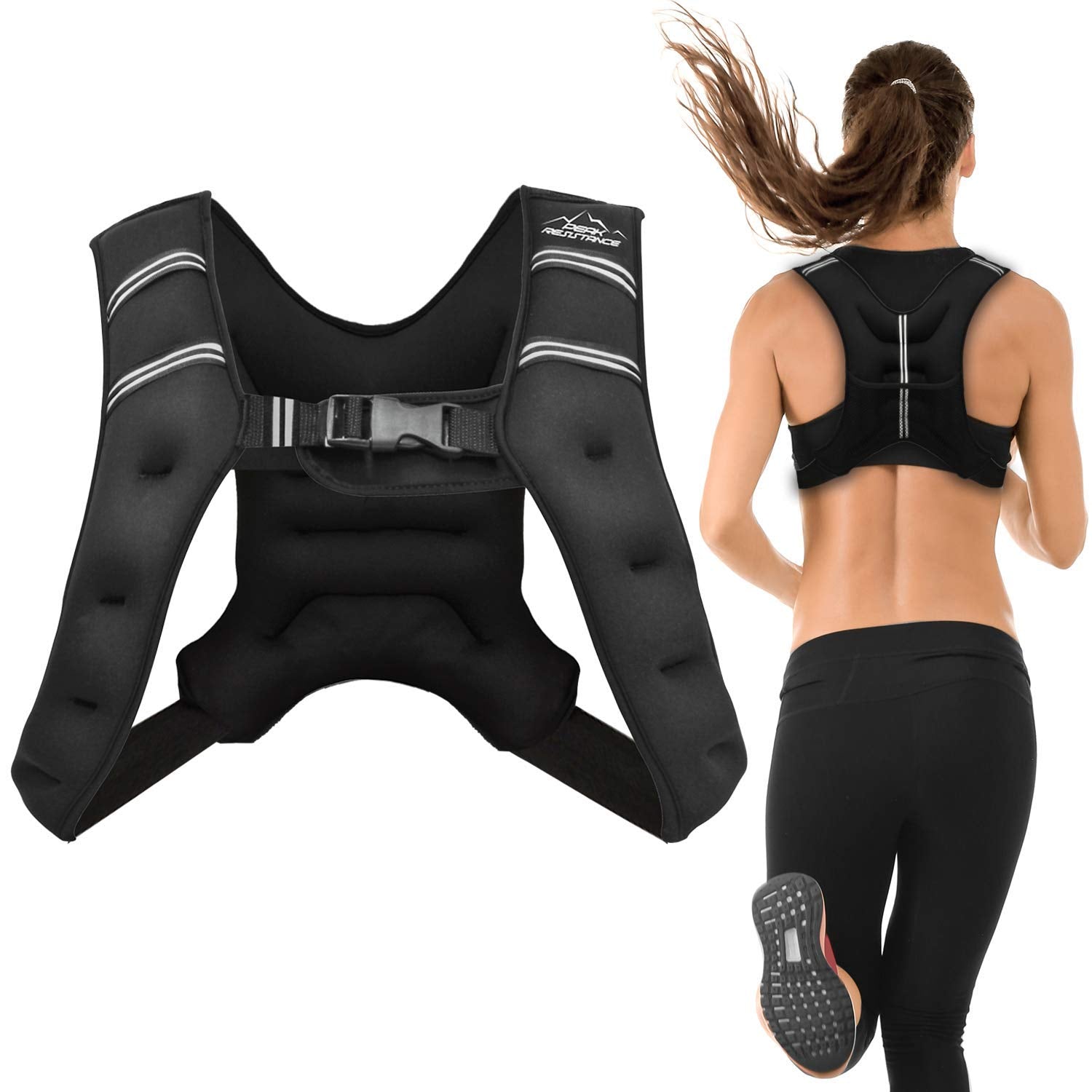 Aduro Sport Weighted Vest Workout Equipment, 4Lbs/6Lbs/12Lbs/20Lbs/25Lbs Body Weight Vest For Men, Women, Kids (6 Pounds (2.72 K