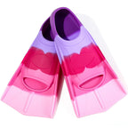 Foyinbet Kids Swim Fins,Short Youth Fins Swimming Flippers For Lap Swimming And Training For Children Girls Boys Teens Adults Me