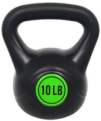 Fitvids Wide Grip 3-Piece Kettlebell Exercise Fitness Weight Set, Include 5 Lbs, 10 Lbs And 15 Lbs, Set Of 3 Kettlebells