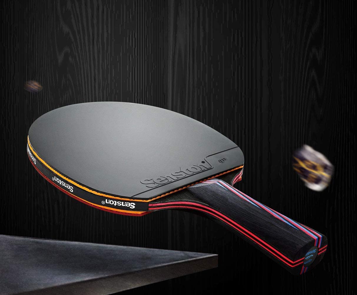 Senston Professional Table Tennis Paddles With Ping Pong Balls, Advance Intermediate Ping Pong Paddles Set Of 2, Table Tennis Ra