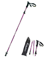 A Alafen Aluminum Collapsible Ultralight Travel Trekking Hiking Pole For Men And Women Purple