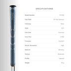 Winn Dri-Tac Midsize (+1/16 Inch) Navy Blue 13 Piece Golf Grip Bundle (