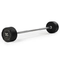 Titan Fitness 90 Lb Rubber Straight Fixed Barbell, Pre-Loaded Weight Bar For Strength Training & Weightlifting