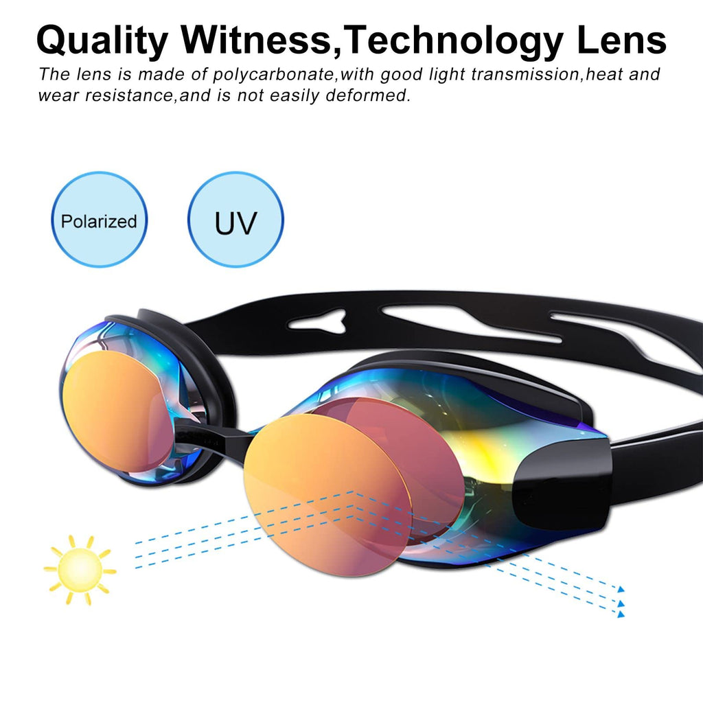 Aikotoo Adjustable Strap Nearsighted Swimming Goggles, Shortsighted Swim Goggles