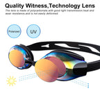 Aikotoo Adjustable Strap Nearsighted Swimming Goggles, Shortsighted Swim Goggles
