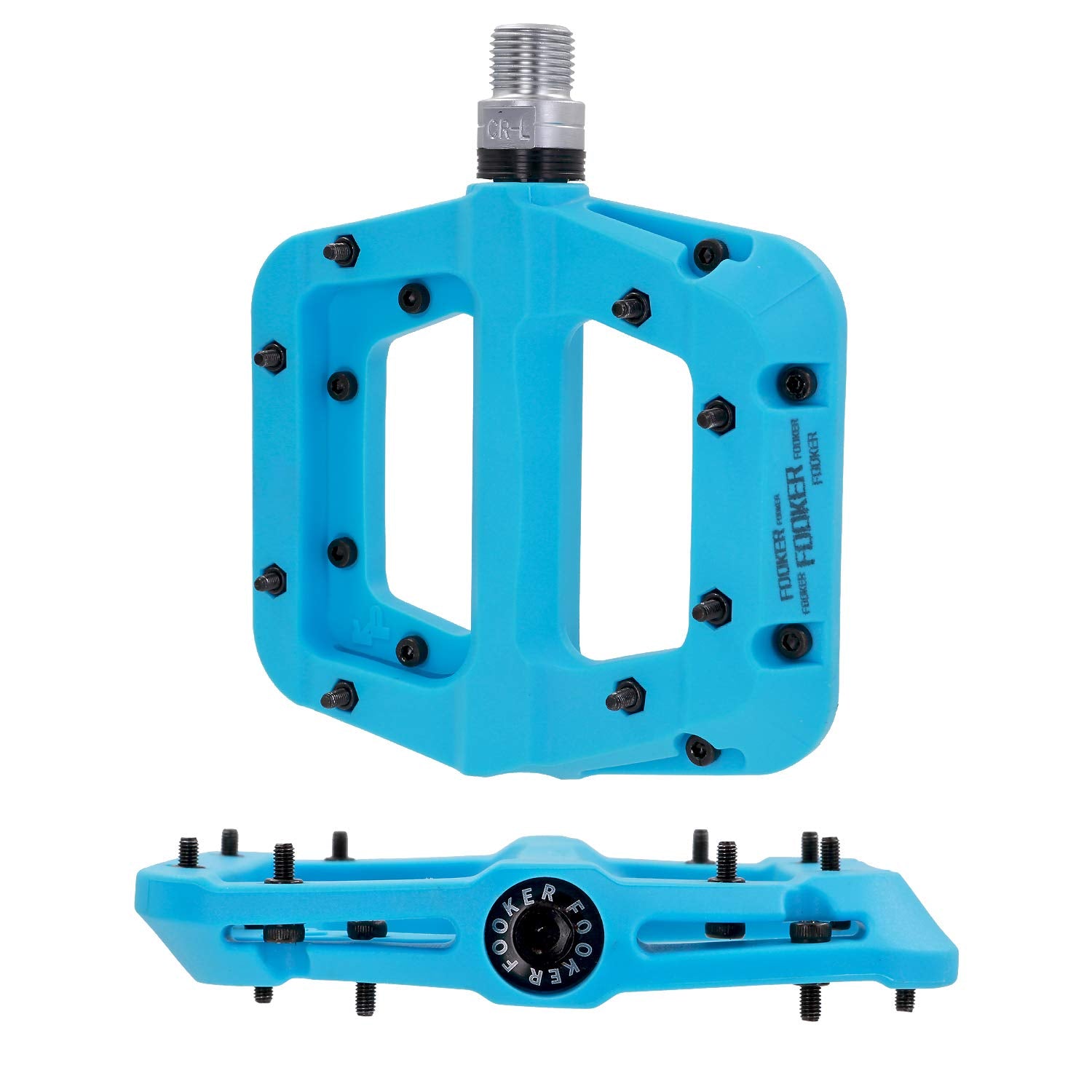 Fooker Mtb Pedals Mountain Bike Pedals 3 Bearing Non-Slip Lightweight Nylon Fiber Bicycle Platform Pedals For Bmx Mtb 916