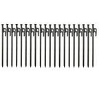 Bimiti 20 Pack Tent Stakes Heavy Duty 16 Inch Forged Steel Solid Tent Pegs Metal Ground Camping Stakes For Camping Unbreakable A