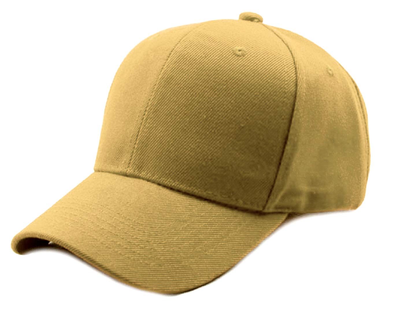Fashmade Beige Baseball Cap Pure Cotton Boys/Girls/Mens/Women Caps