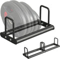 Tyb  Train Your Body Olympic Weight Plate Storage Rack, 2Inch Plate Holder, Extensible Design With Threaded Connection, Black