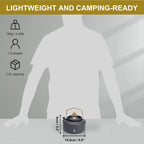 Alocs Camping Kettle - 1L Mini Camp Kettle - Portable Camping Tea Kettle - Lightweight Aluminum Camping Coffee Pot With Carry Ba