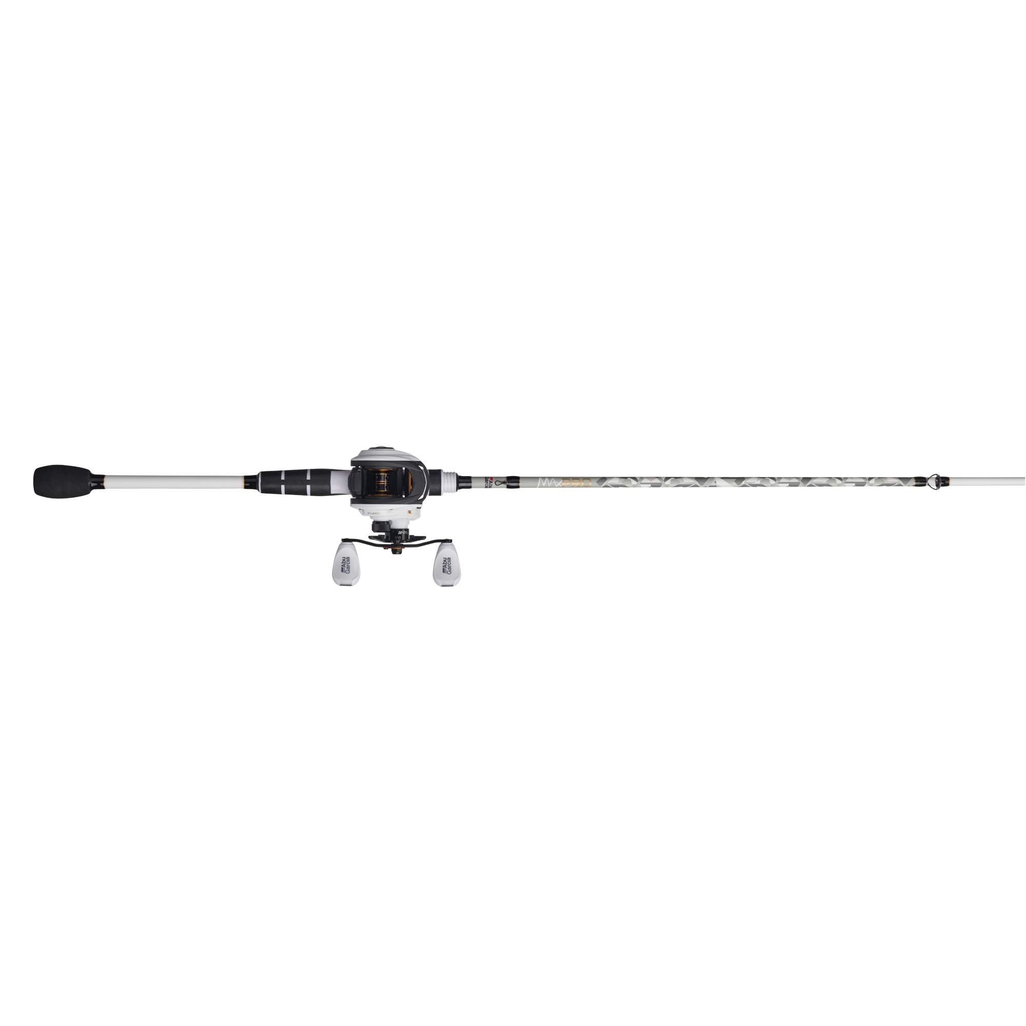 Abu Garcia 7 Max Pro Fishing Rod And Reel Baitcast Combo, 7+1 Ball Bearings With Lightweight Graphite Frame & Sideplates, Magtra