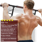 Amazefan Pull Up Bar Doorway With Ergonomic Grip - Fitness Chin-Up Frame For Home Gym Exercise - 2 Professional Quality Wrist St