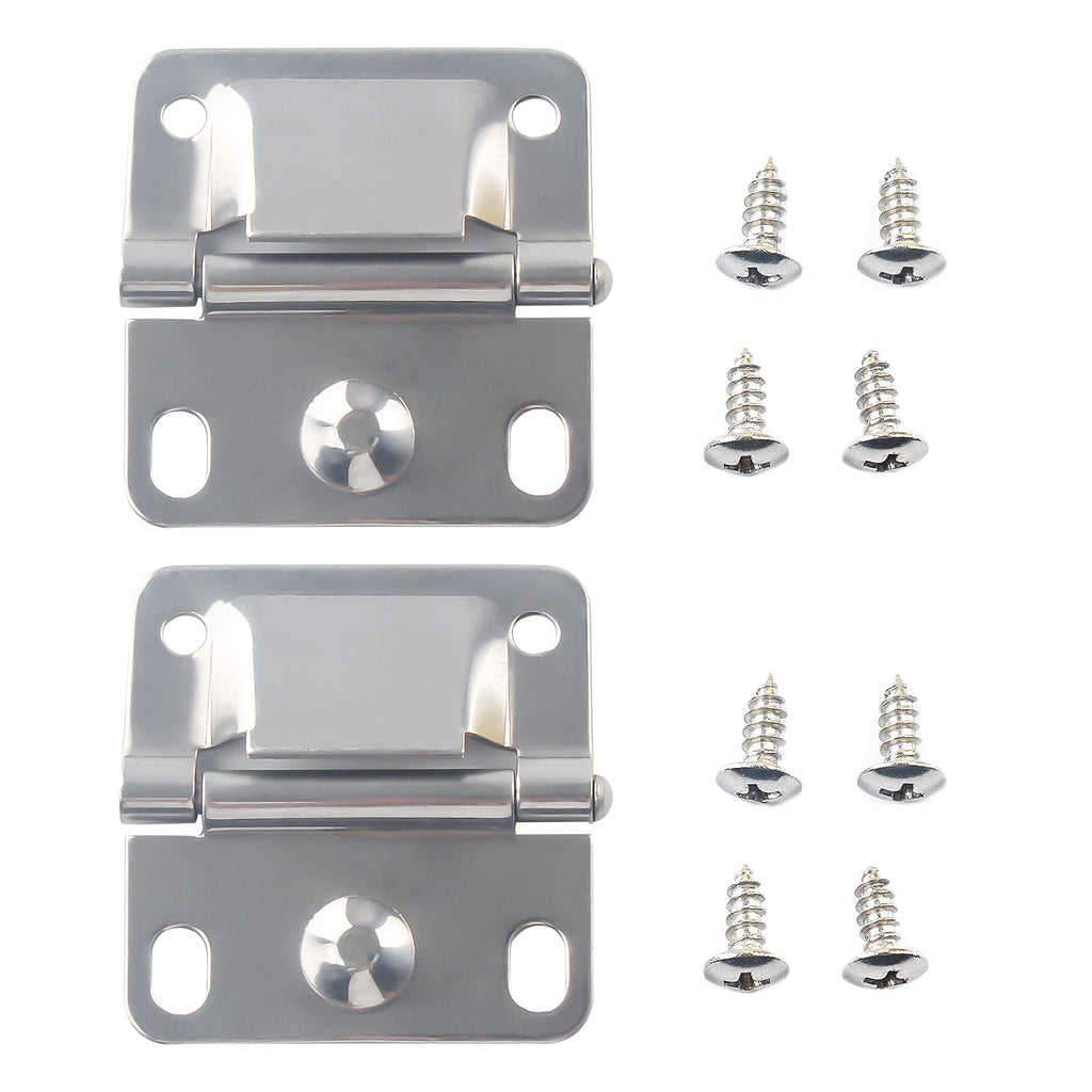 Cooler Stainless Steel Hinges With Screws Set Replacement -Compatible With Coleman Camping Ice Chest Coolers Accessories 5235 62