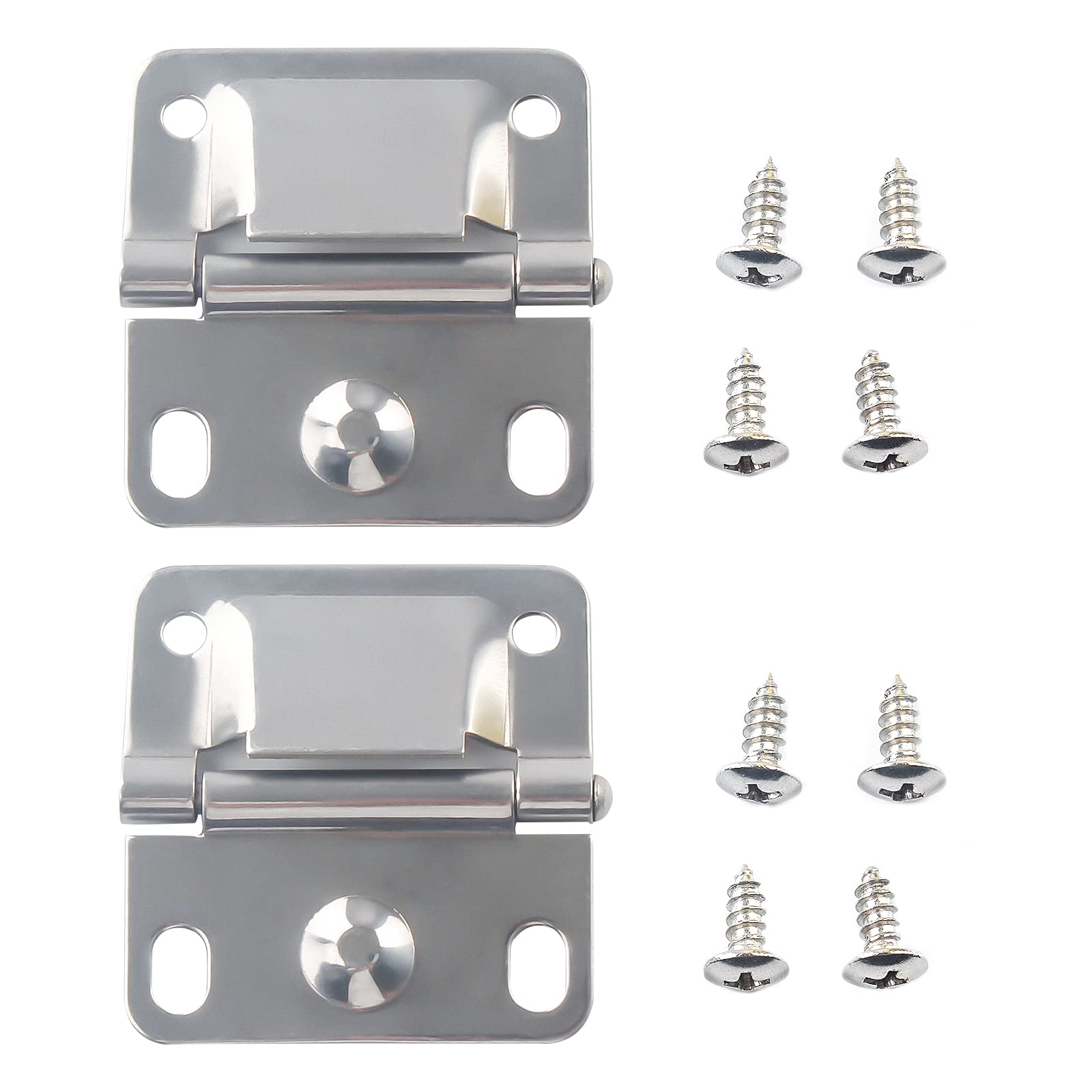 Cooler Stainless Steel Hinges With Screws Set Replacement -Compatible With Coleman Camping Ice Chest Coolers Accessories 5235 62