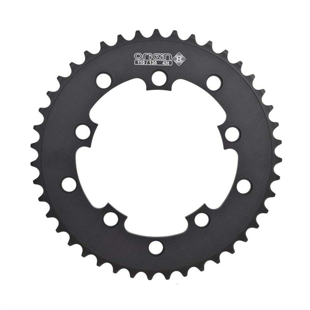 Origin8 Bmx/Singlespeed/Fixie Chainring, 43T, 110/130 Bcd, 3/32, Black