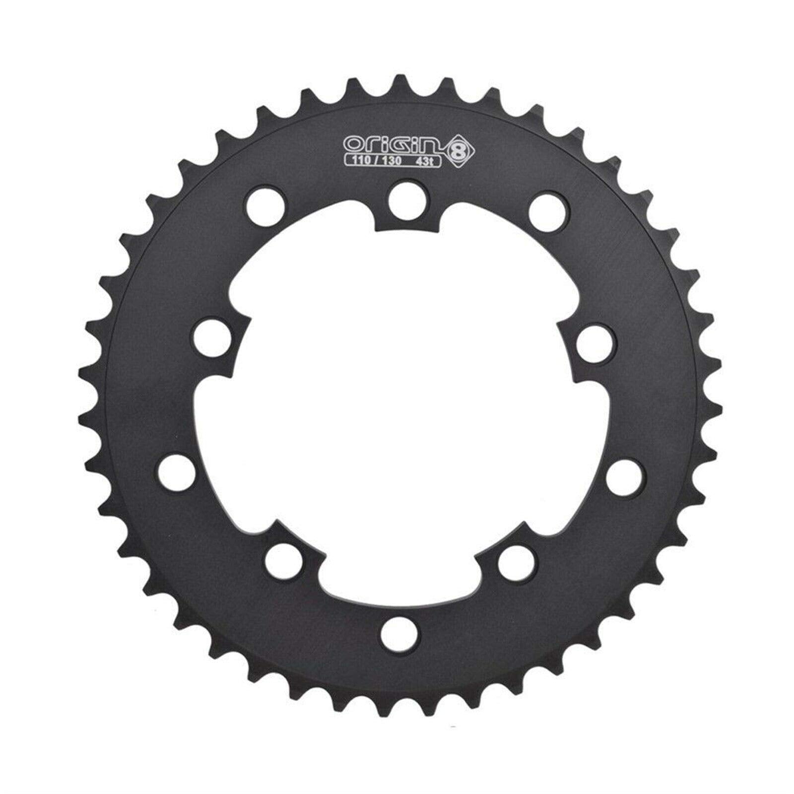 Origin8 Bmx/Singlespeed/Fixie Chainring, 43T, 110/130 Bcd, 3/32, Black