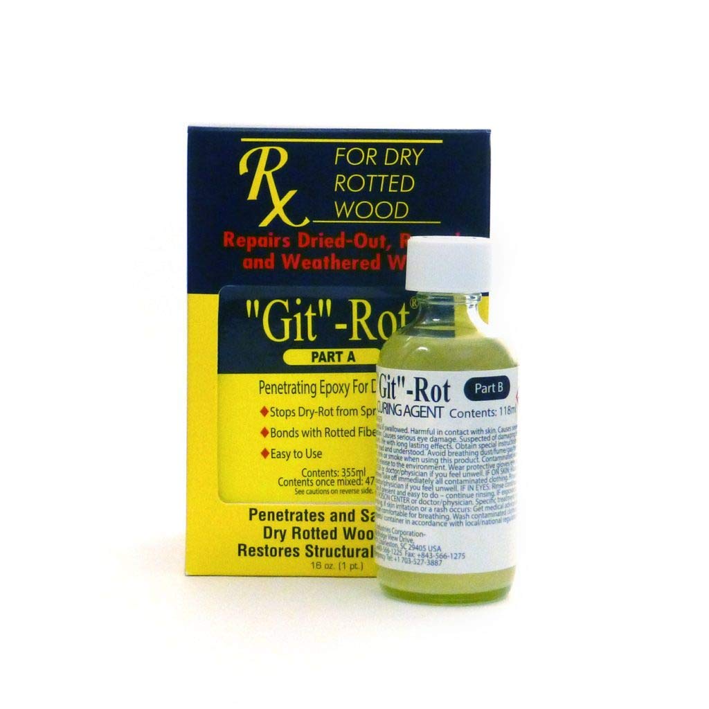 Boat Life Git-Rot Penetrating Epoxy Pt. Kit Clear, 16 Oz