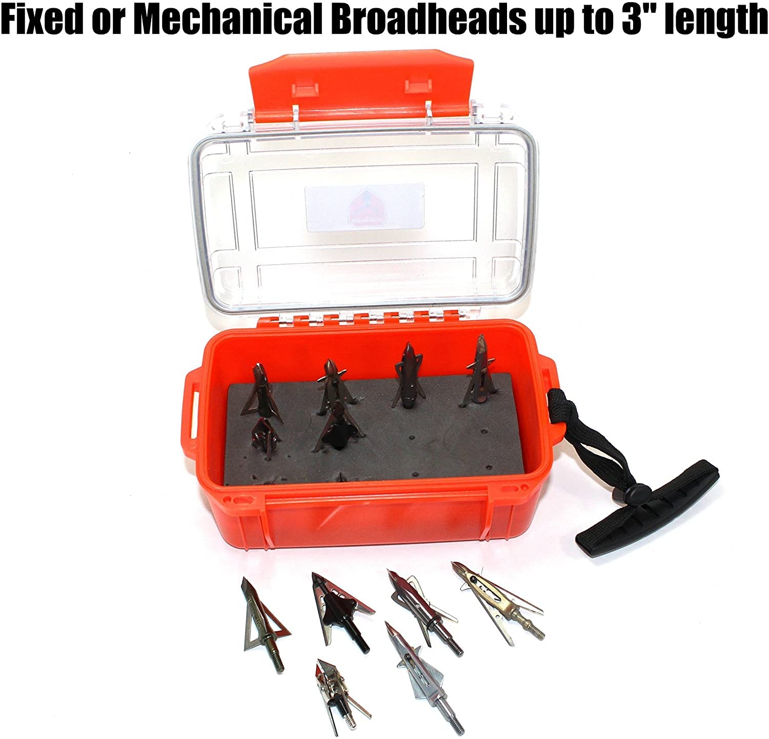 Guardian Hunting #1 Broadhead Case Best Broadhead Box Ultra Rugged & Durable. Holds 12-3 Inch Length Broadheads. Plastic Waterpr