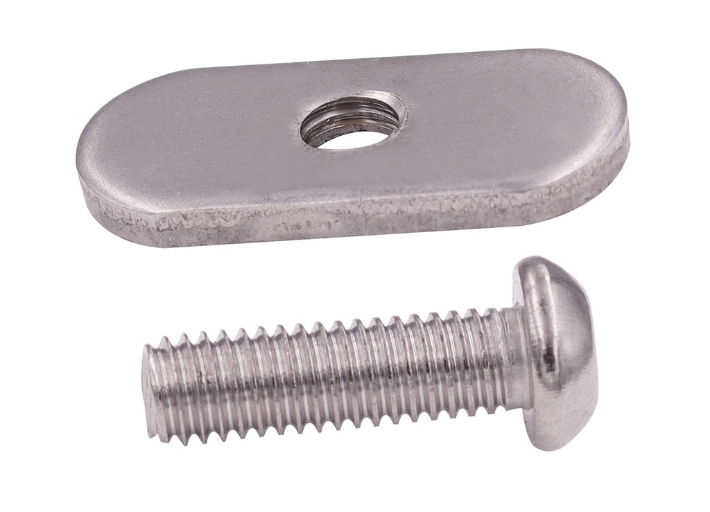 Meter Star 6 Pcs 304 Stainless Steel Kayak Rail Screws & M6 Track Nuts Rail Hardware Gear Mounting Replacement Kit For Kayaks Ca