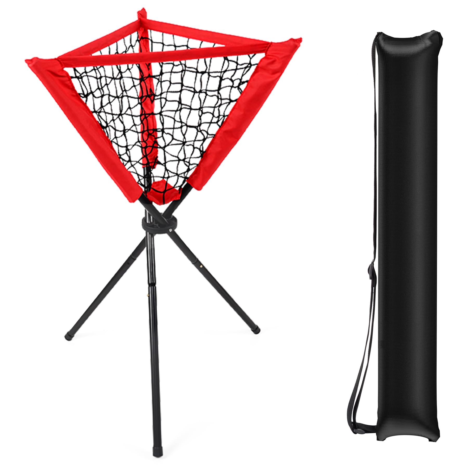 Hikeen Baseball Caddy Softball Coaching Accessories Baseball Training Equipment Portable And Detachable Batting Tee Softball Rac