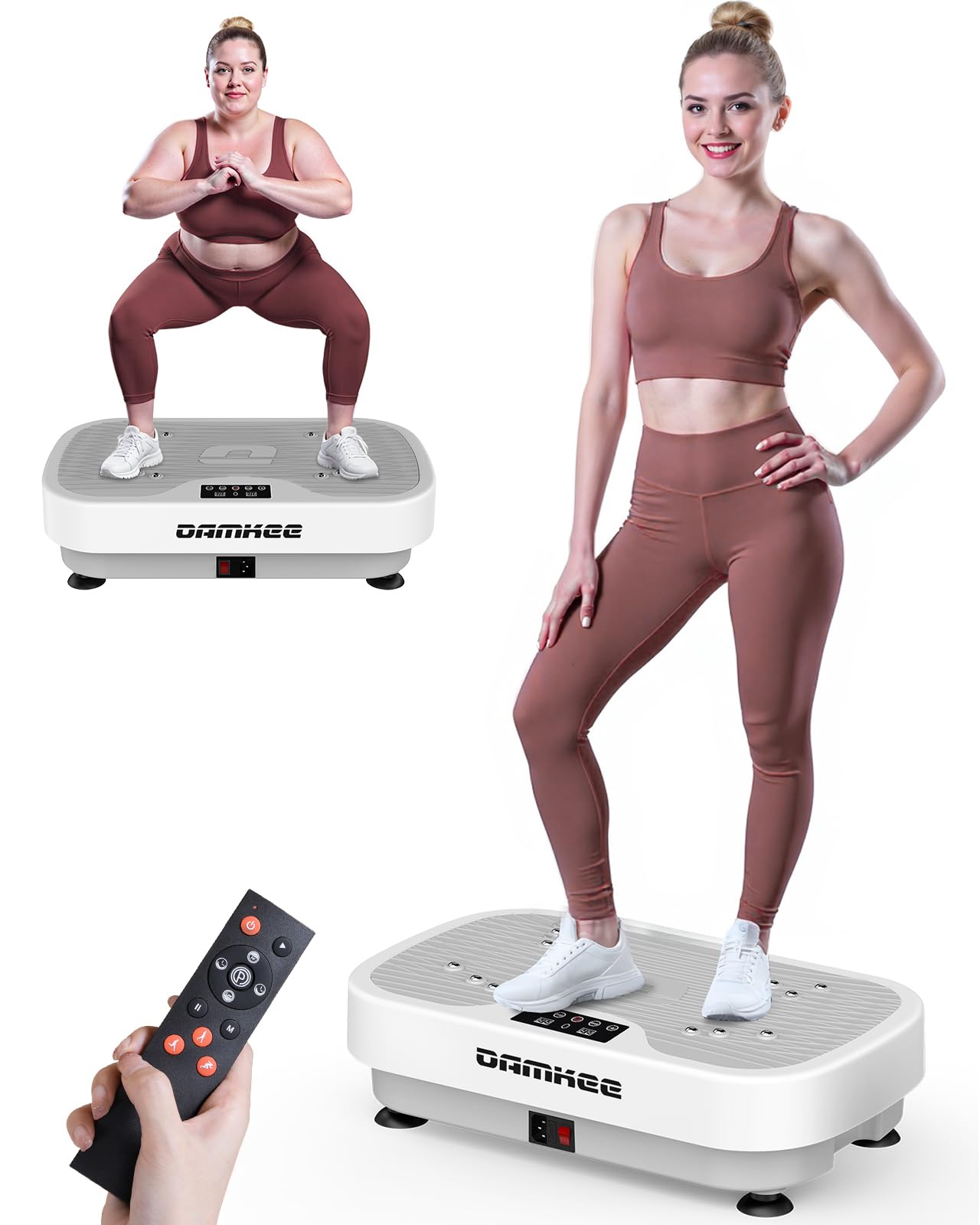 Vibrating Board Exercise Machine, 9 Modes Vibration Platform for Lymphatic Drainage, 3D Upgraded Vibrating Board for Weight Loss