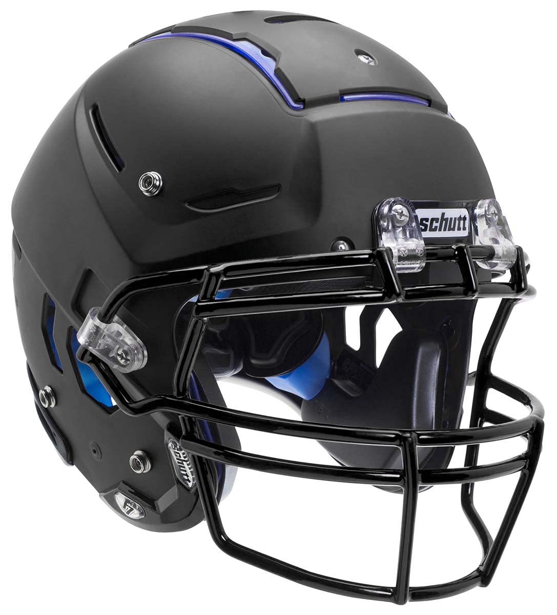 Schutt Sports F7 LX1 Youth Football Helmet, Facemask NOT Included, Matte Black, Large