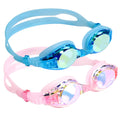 Aegend 2 Pack Kids Goggles, Swimming Goggles for Kids Age 4-16 Boys and Girls Youth, Anti-Fog Pool Goggles, Blue Light & Crisp P