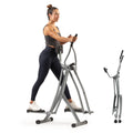 Sunny Health & Fitness Smart Air Walker Elliptical, Low-Impact 30-Inch Stride Home Glider Machine, Senior Cross Trainer for Indo