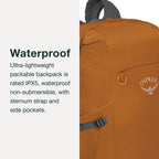 Osprey Ultralight 20L Dry Stuff Pack, Tundra Green