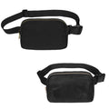 Vorolo 2 Pack Fanny Pack Crossbody Bag For Women And Men Belt Bag Gift For Women Bum Bag With Adjustable Strap For Sports Black+
