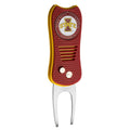 Team Golf Ncaa Iowa State Cyclones Retractable Divot Tool With Double-Sided Magnetic Ball Marker, Features Patented Single Prong