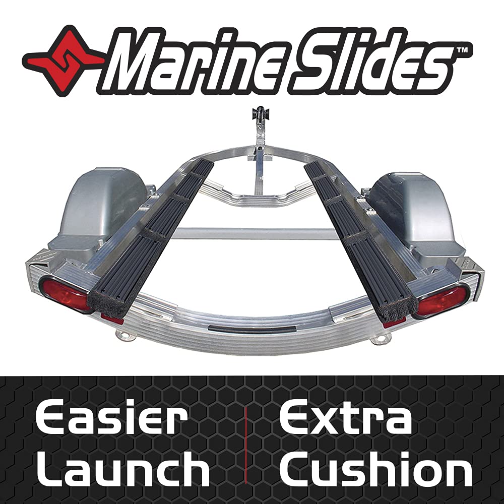 Caliber Marine Trailer Bunk Slides 23010, 3 X 15 Inch, 10-Pack Black
