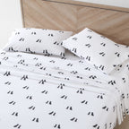 Eddie Bauer - Ushsa01104473 Home  Labrador Fields Collection  100 Cotton Percale Sheet Set, 4-Piece Bedding Set, Cool Crisp And
