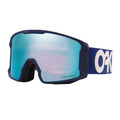 Oakley Line Miner L Navy w/Prizm Sapphire Ski Goggles for Men for Women+ Bundle Accessory Leash Kit, Microfiber Pouch