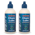 Squirt Chain Lube For Bikes 2 Pack (4 Oz) - Long-Lasting Lube For All Bike Chains - All-Weather Dry Chain Lube - Bike Lubricant 